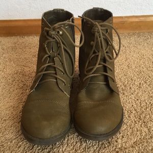 Green Ankle Boots